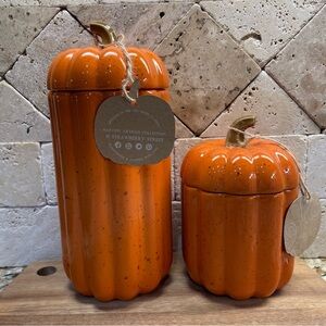 Pumpkin Canisters by 10 Strawberry Street